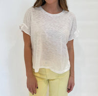 Goldie - Signature Slub Puff & Ruffle Sleeve Tee