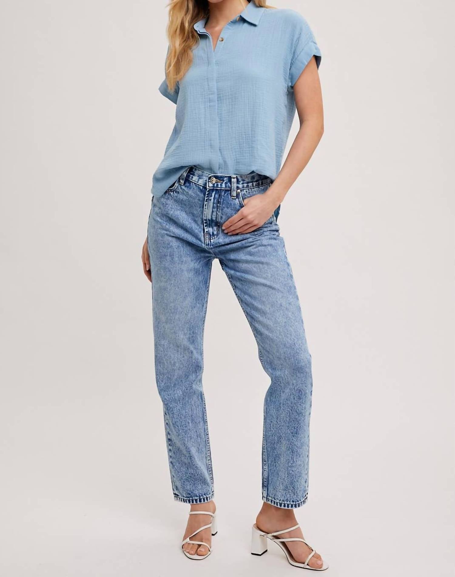 Bluivy - Button Up Cotton Shirt