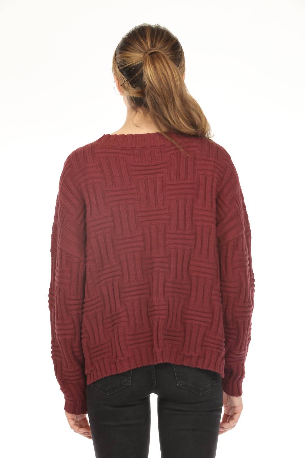 Planet By Lauren G. - Weavie Crewneck Sweater