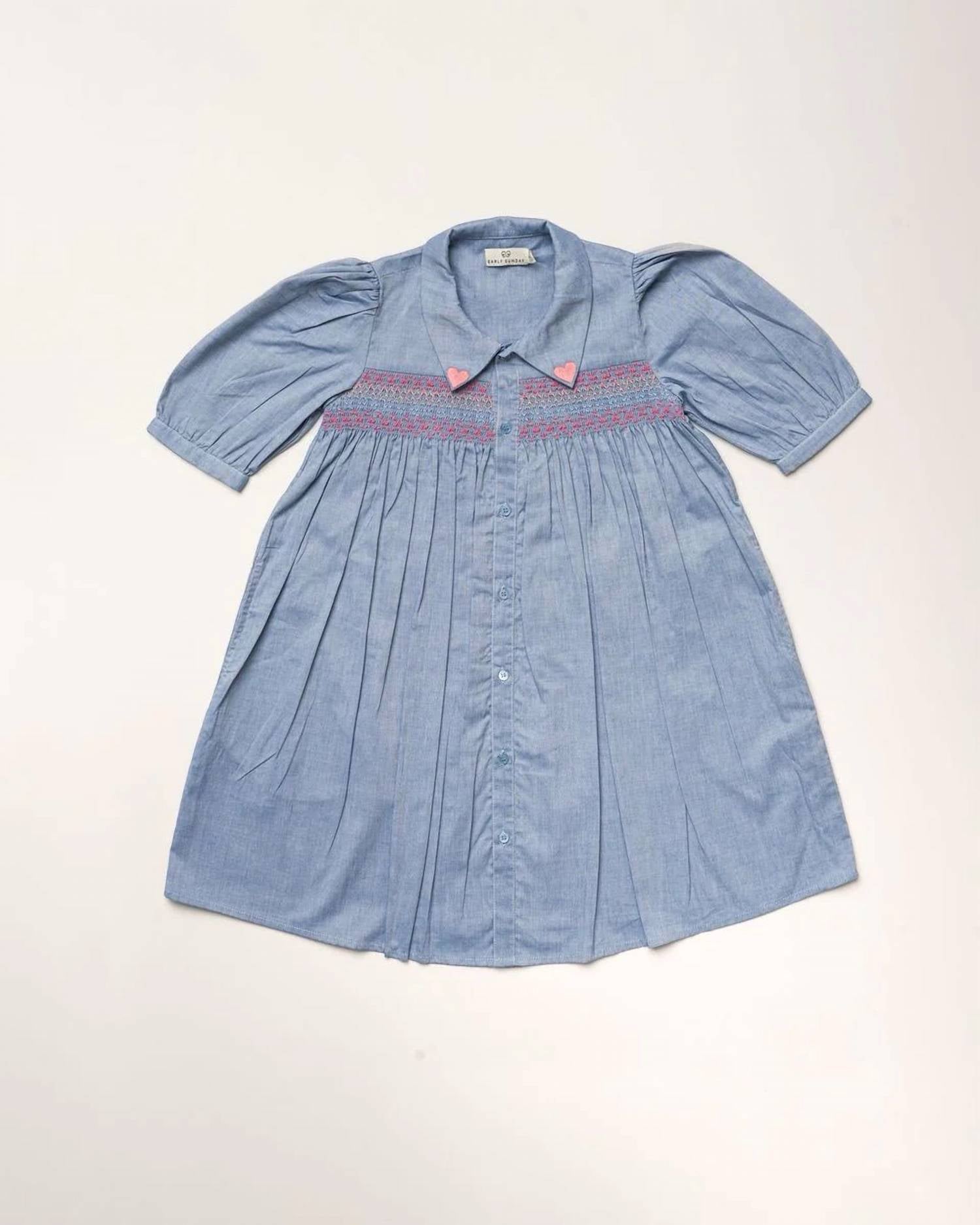 Early Sunday - Jane Embroidered Hearts Dress