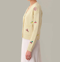 525 America - Blythe Fruit Embroidered Cardigan