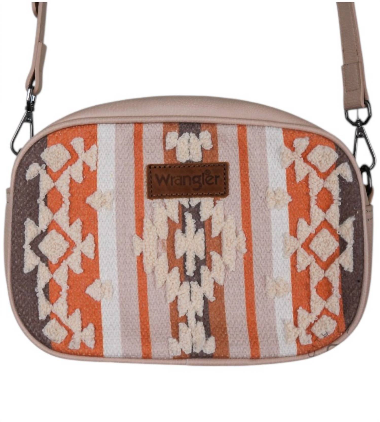 Wrangler - Women's Sherpa Aztec Canvas Crossbody Bag