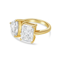 Diana M Jewels - Women's Radiant & Heart Lab-Grown Diamond Fashion Ring (8.00 Ct) - Elegant Plus
