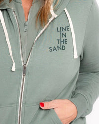 Line In The Sand - Afternoon Zip Long Sleeve Hoodie