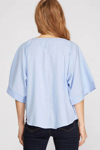 She + Sky - Kimono Sleeve Blouse
