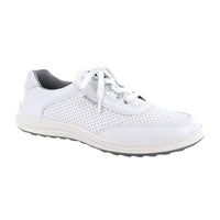 SAS Women's Sporty Lux Lace Up Sneaker in white perf - women's sneaker