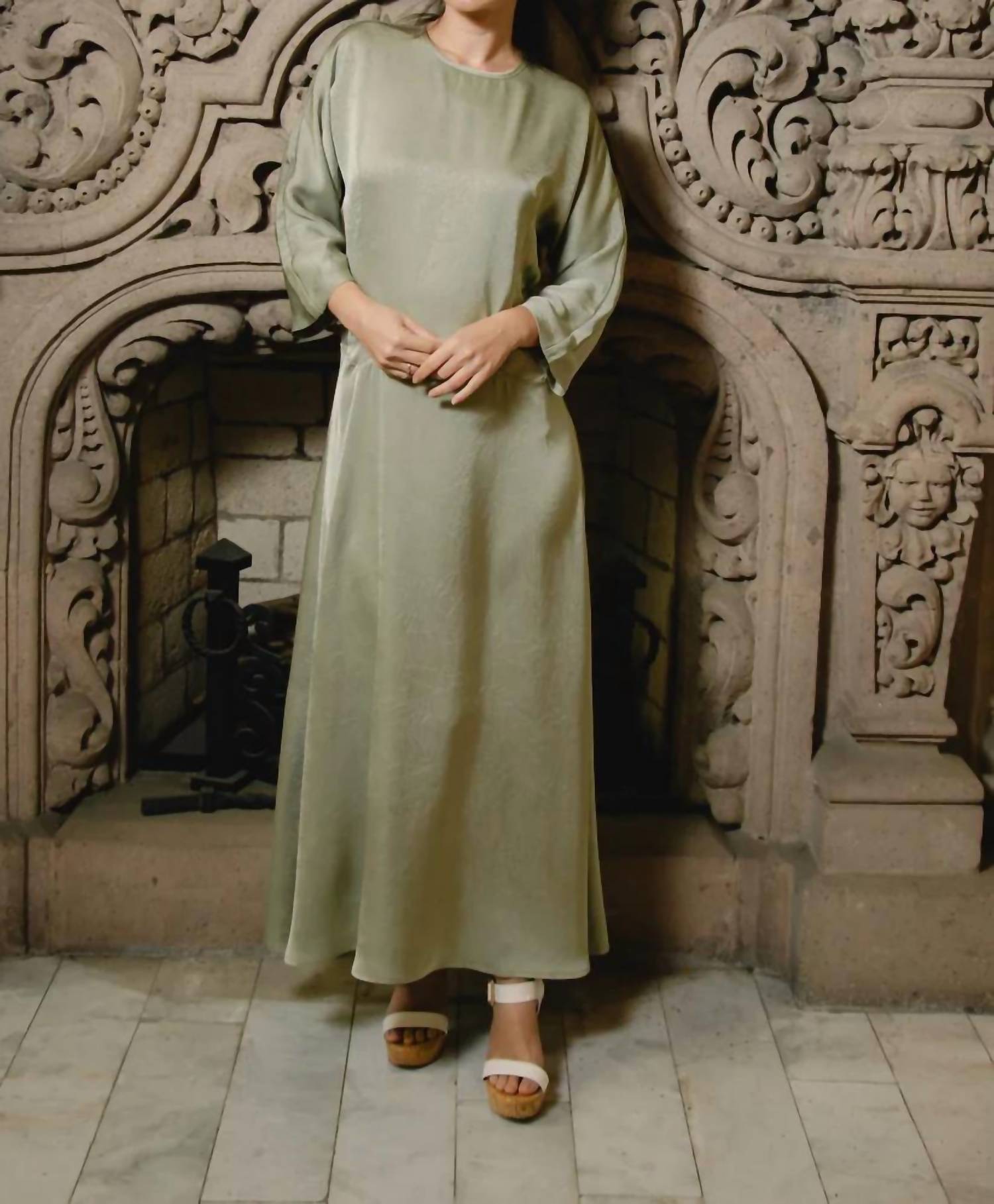 Hana & Co - Crushed Satin Dress