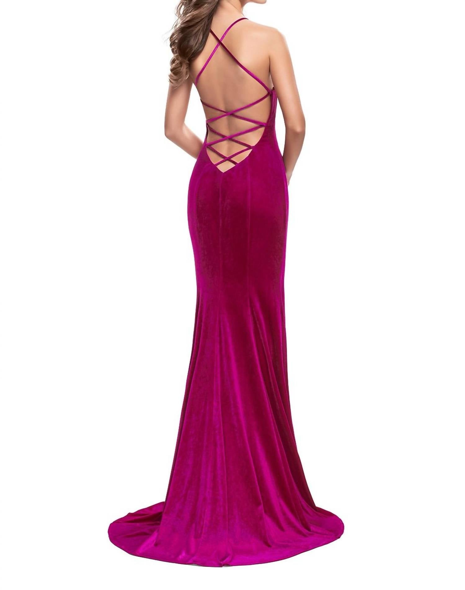 VELVET MERMAID DRESS