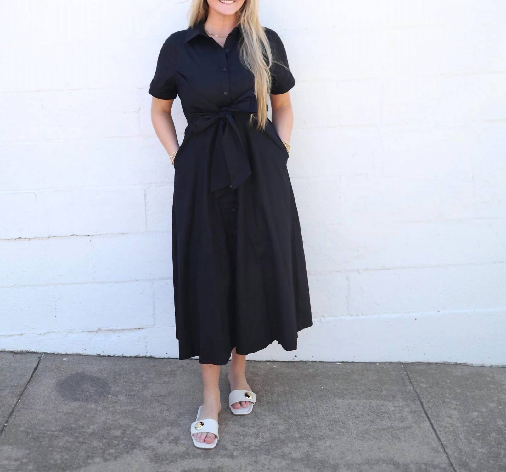 Entro - Beatrice Bow Midi Dress