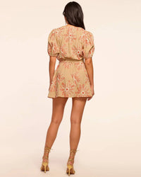 Ramy Brook - Selby Embroidered Short Sleeve Mini Dress