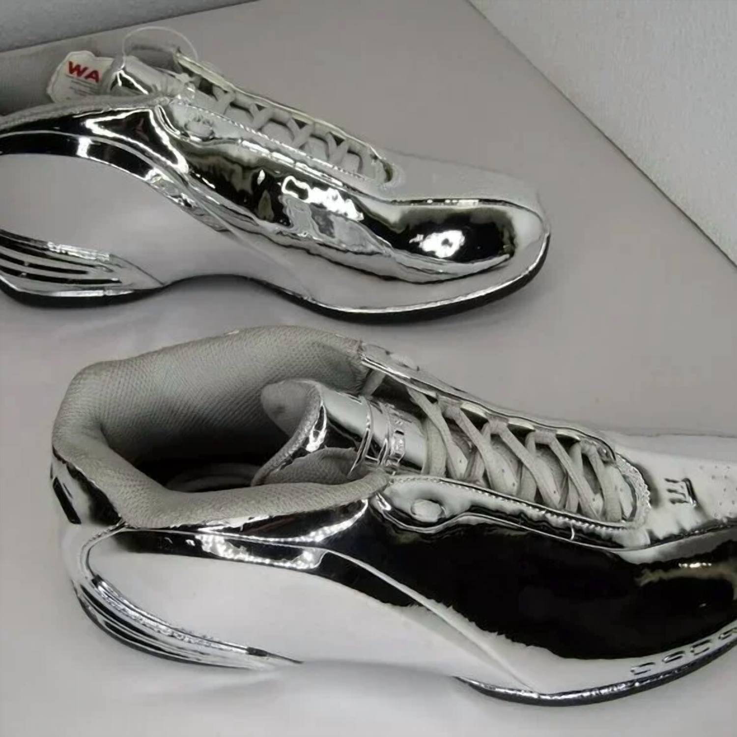 dada supreme Men's Dubbz Chrome Luxury Webb Basketball Sneakers in silver - men's sneaker