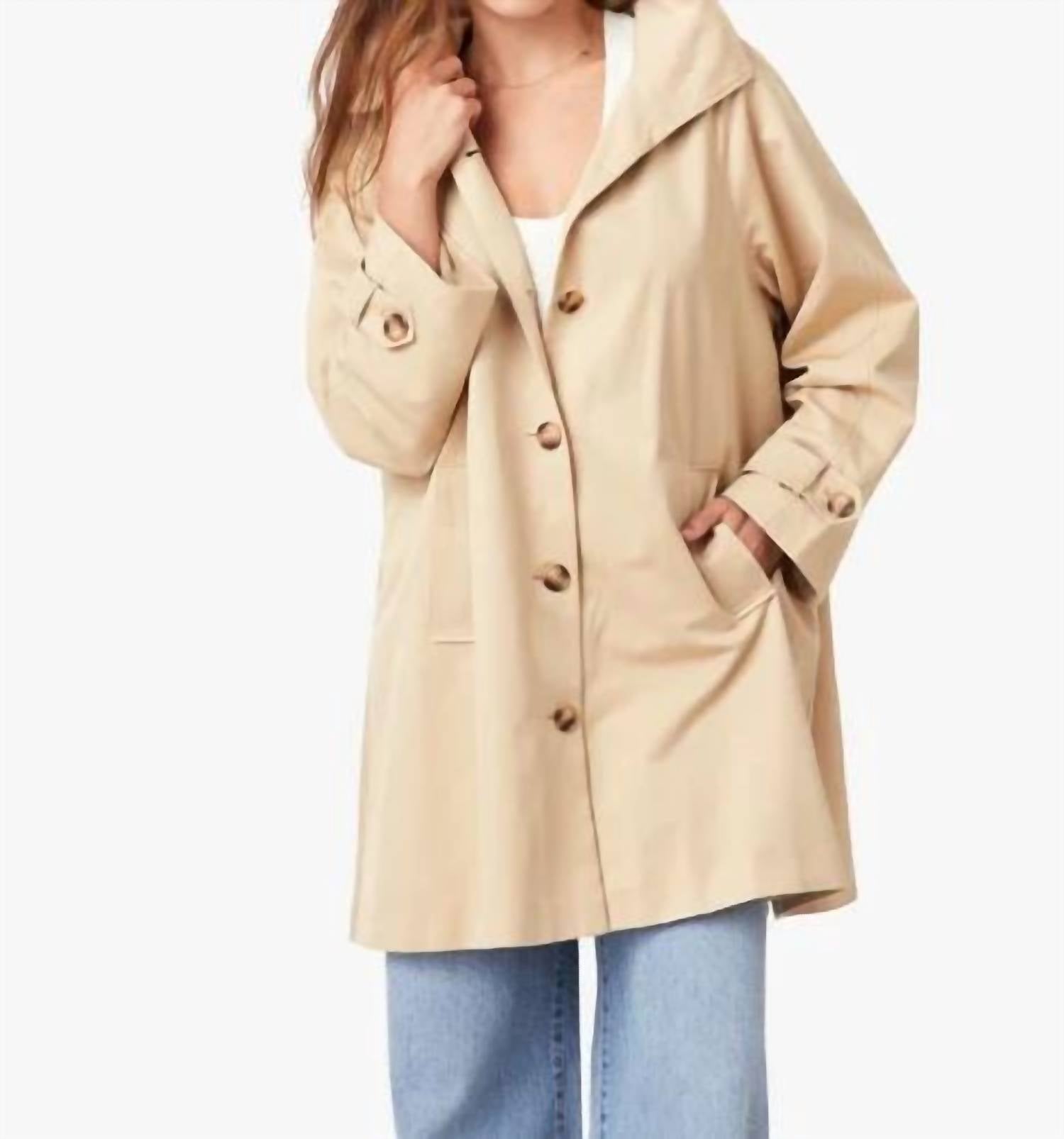 Habitual - High Neck Trench Coat