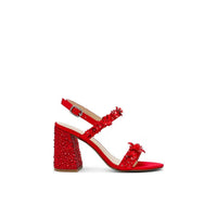 Betsey Johnson - Women's Drue Metallic Rhinestone Embellished Dress Sandals