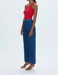 Pistola - Penny High Rise Ankle-length Pintuck Jean