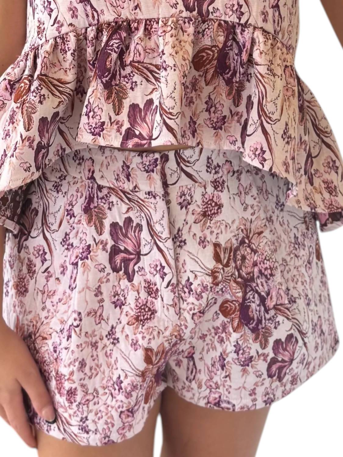 Aureum - Blooms Floral Tie-shoulder Set