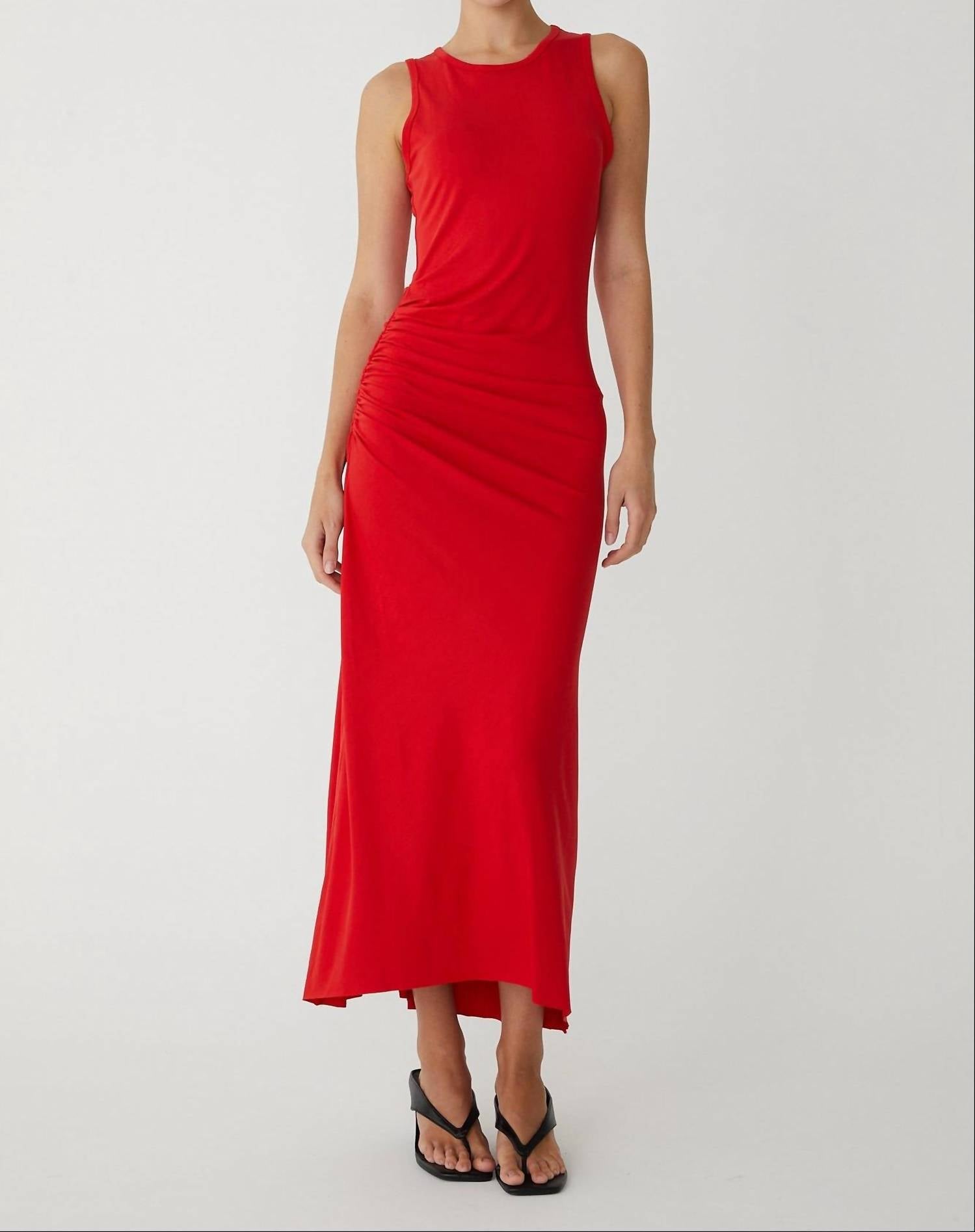 js71 Baria Dress in red - women's dress