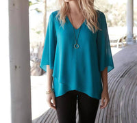 Karen Kane - Bracelet Sleeve Asymmetric Top