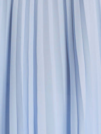 Bcbgmaxazria - Pleated Back Long Sleeve Blouse - blouses - blue - clothing
