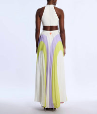Bcbgmaxazria - Printed Pleated Cutout Maxi Dress - clothing - dresses - maxi