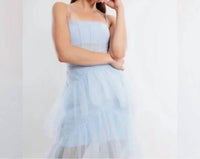 Bcbgmaxazria - Sheer Tiered Ruffle Gown