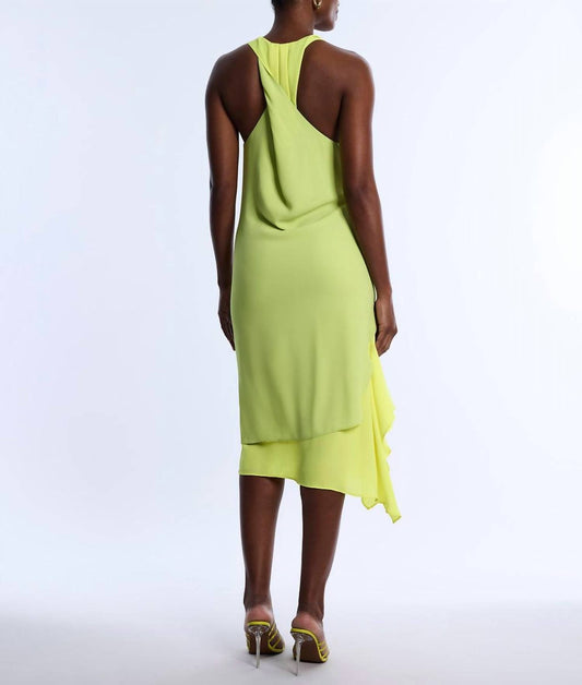 Bcbgmaxazria - Twist And Drape Combo Dress - clothing - dresses - green
