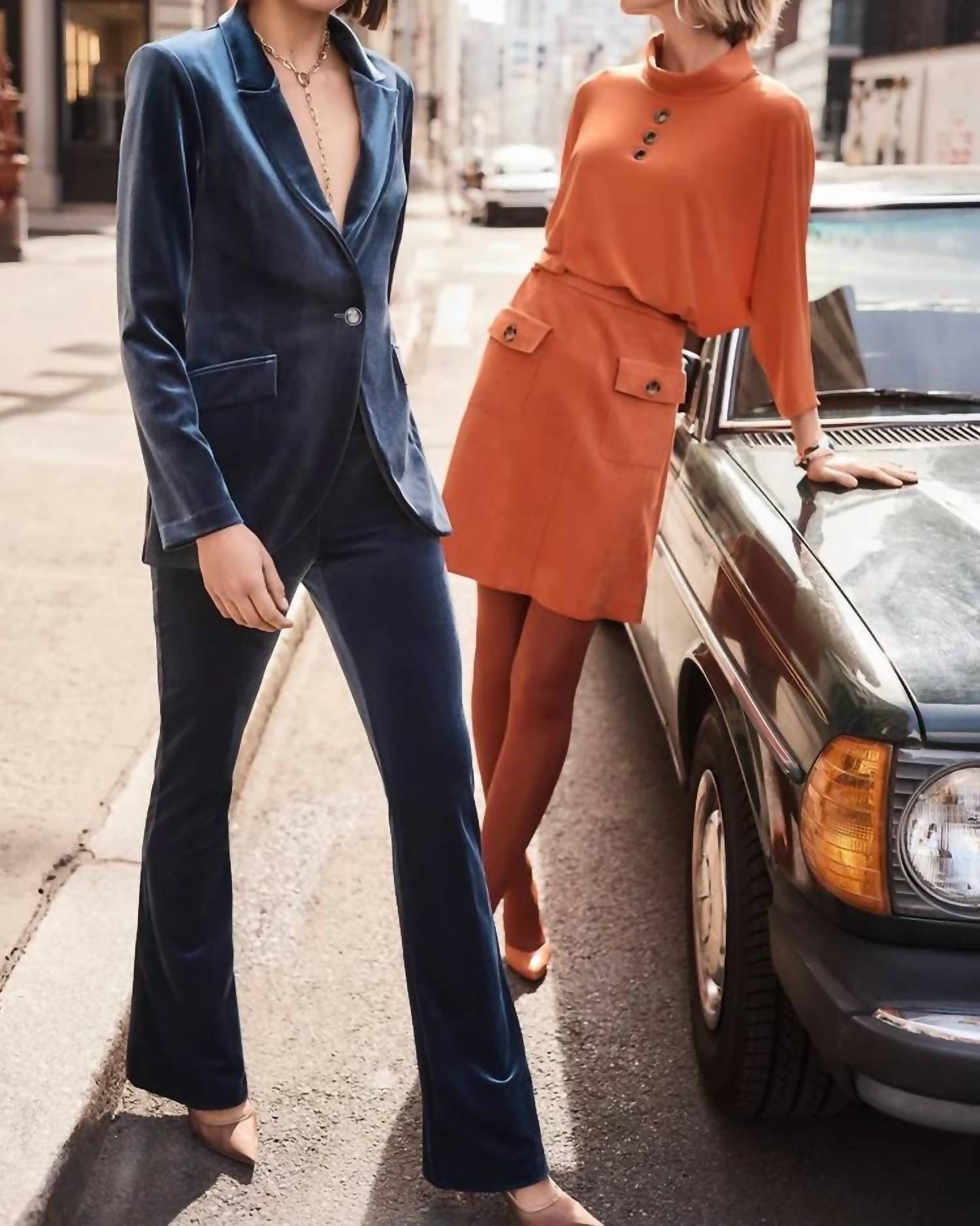 Joseph Ribkoff - Velvet Fitted Blazer