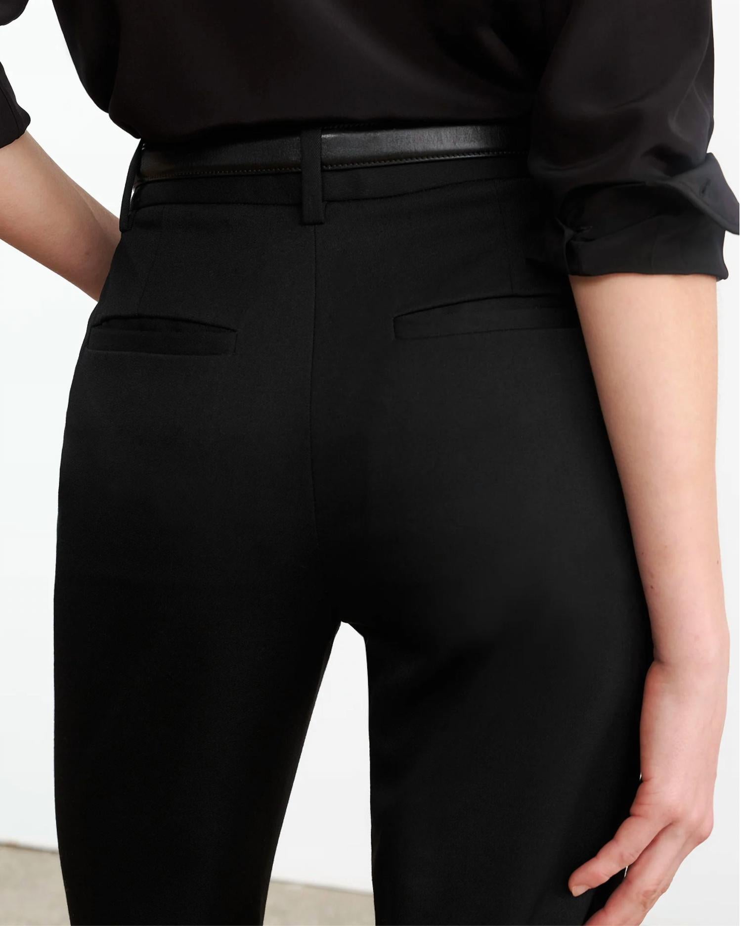 NILI LOTAN Corette Pant in black 2 - women's pants - view 5