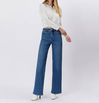 Lovervet - Elle Tummy Control 90's High Rise Wide Leg Jeans