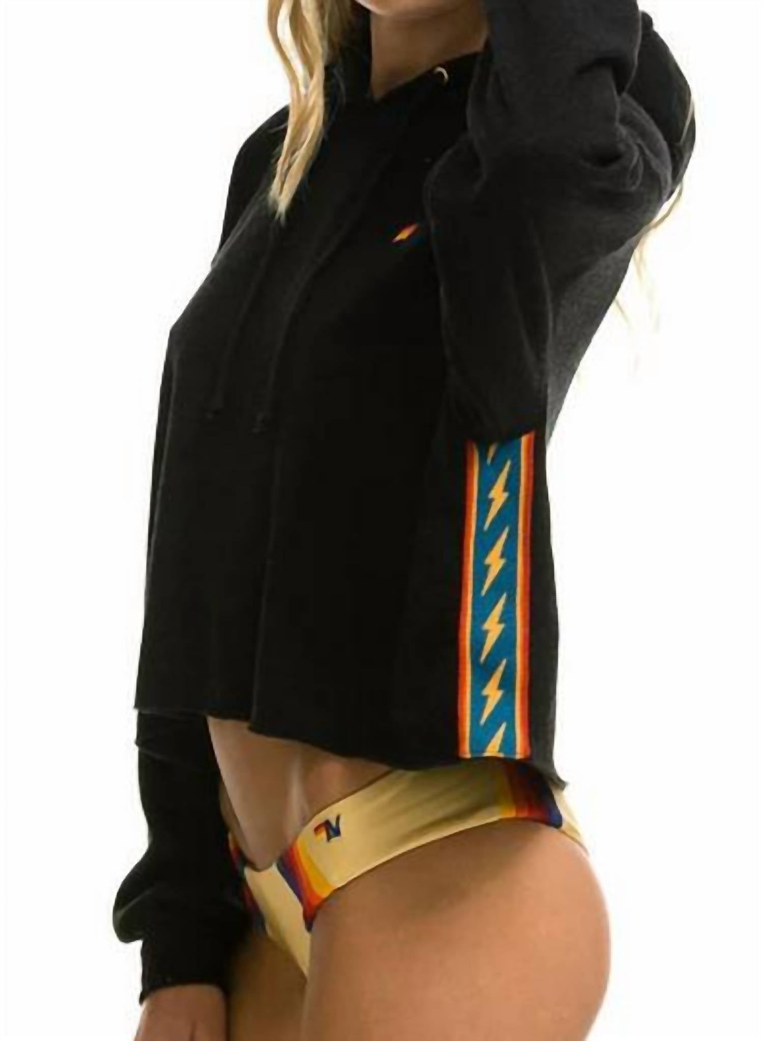 Aviator Nation - Bolt Cropped Hoodie