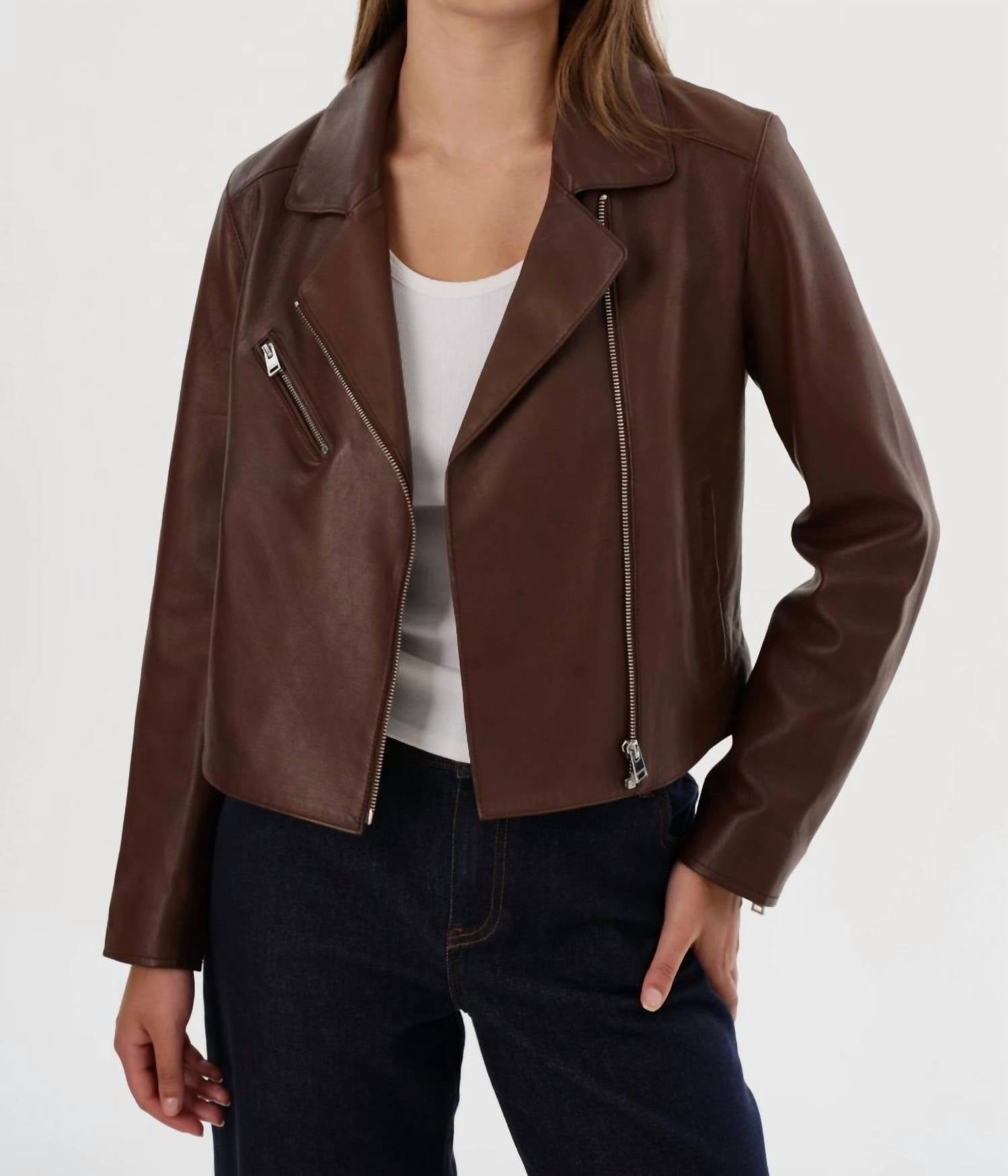Lamarque - Valeria Leather Biker Jacket