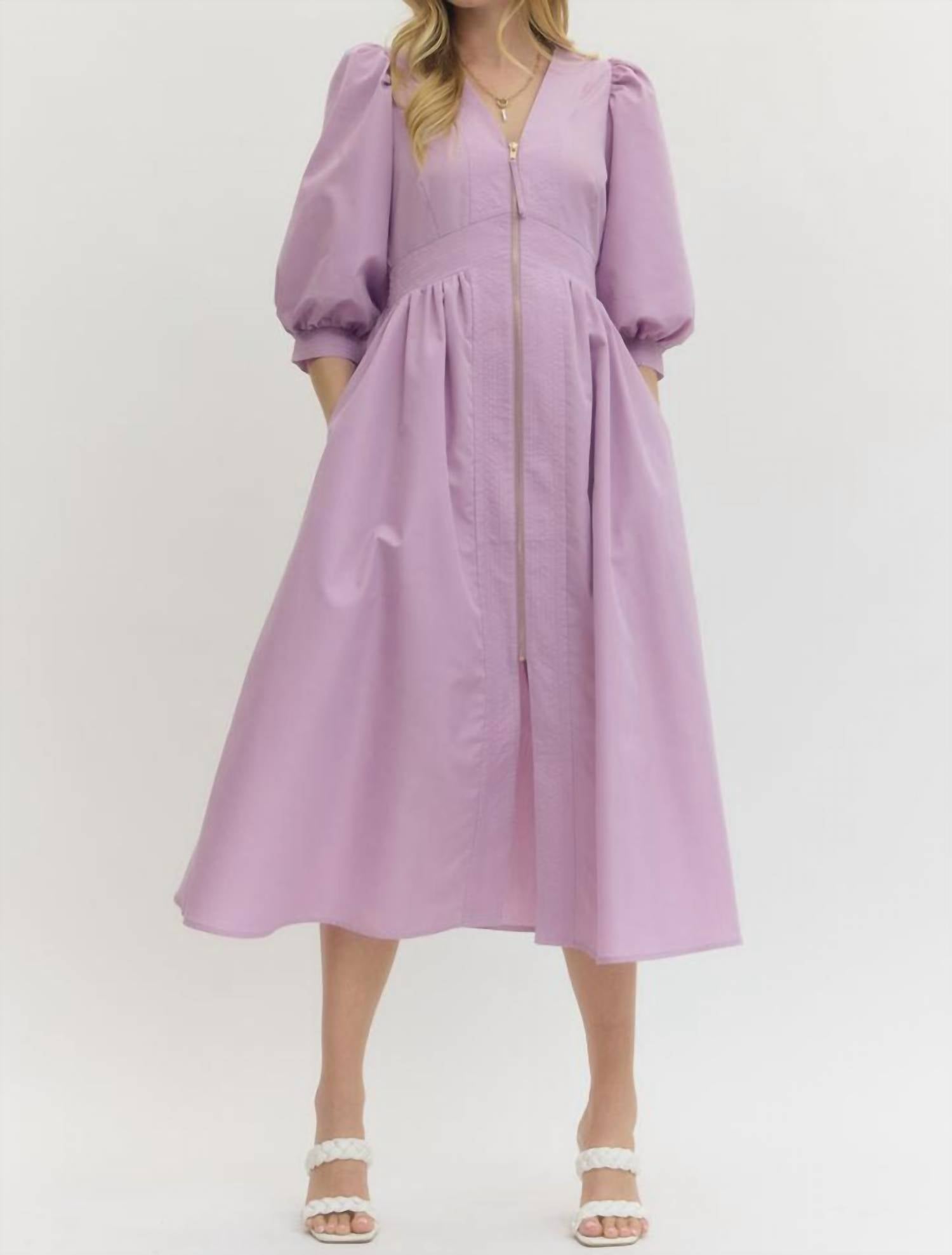 Entro - Haze Zip Midi Dress