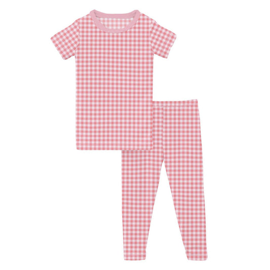 Kickee - Baby Girl's Short Sleeve Pajama Set