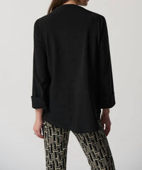 Joseph Ribkoff - Wrap Front 3/4 Sleeve Swing Jacket