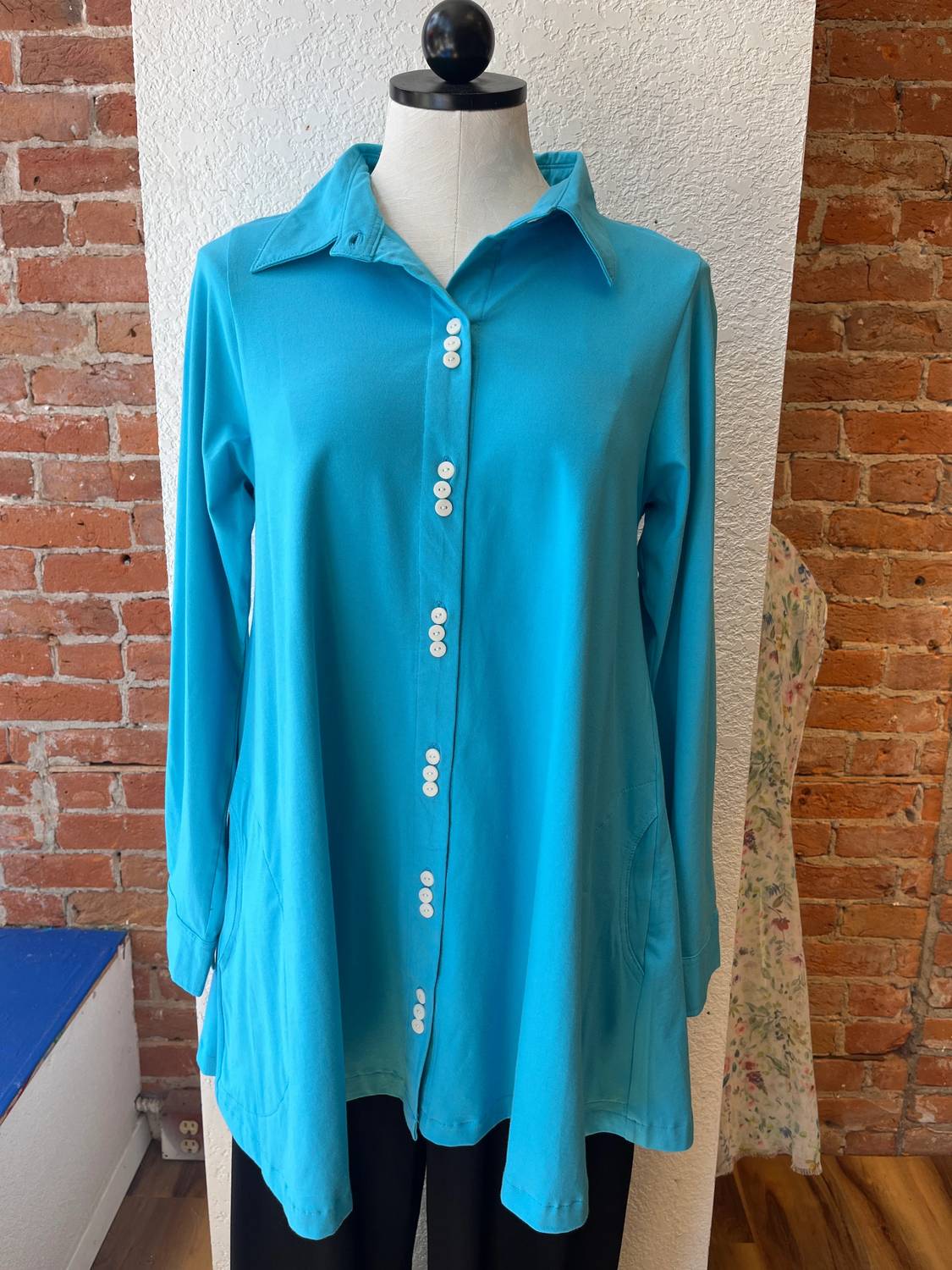 Flutter - Women's Button-front Bunny Shirt - Plus