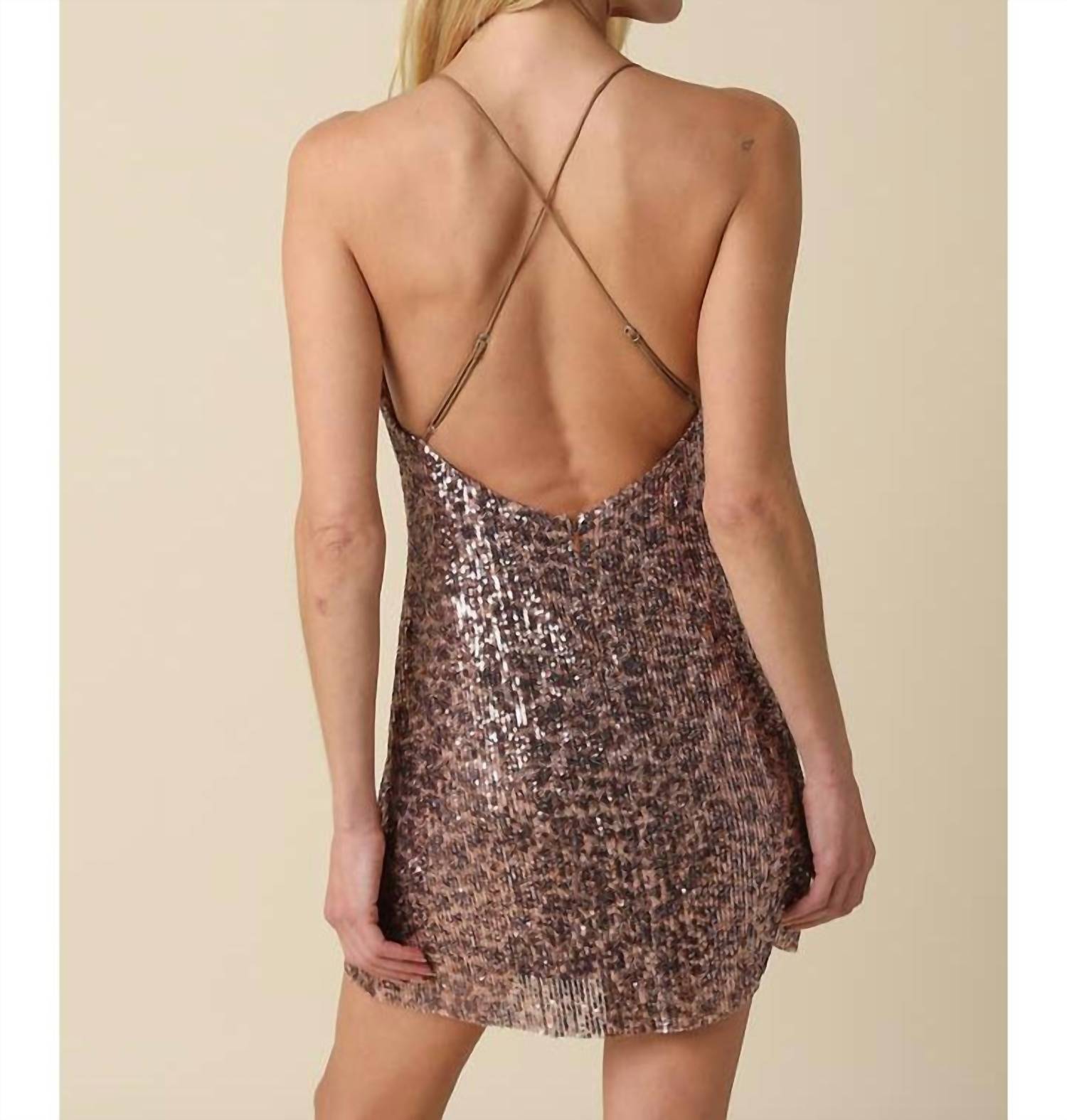 Olivaceous - Zoie Sequin Dress