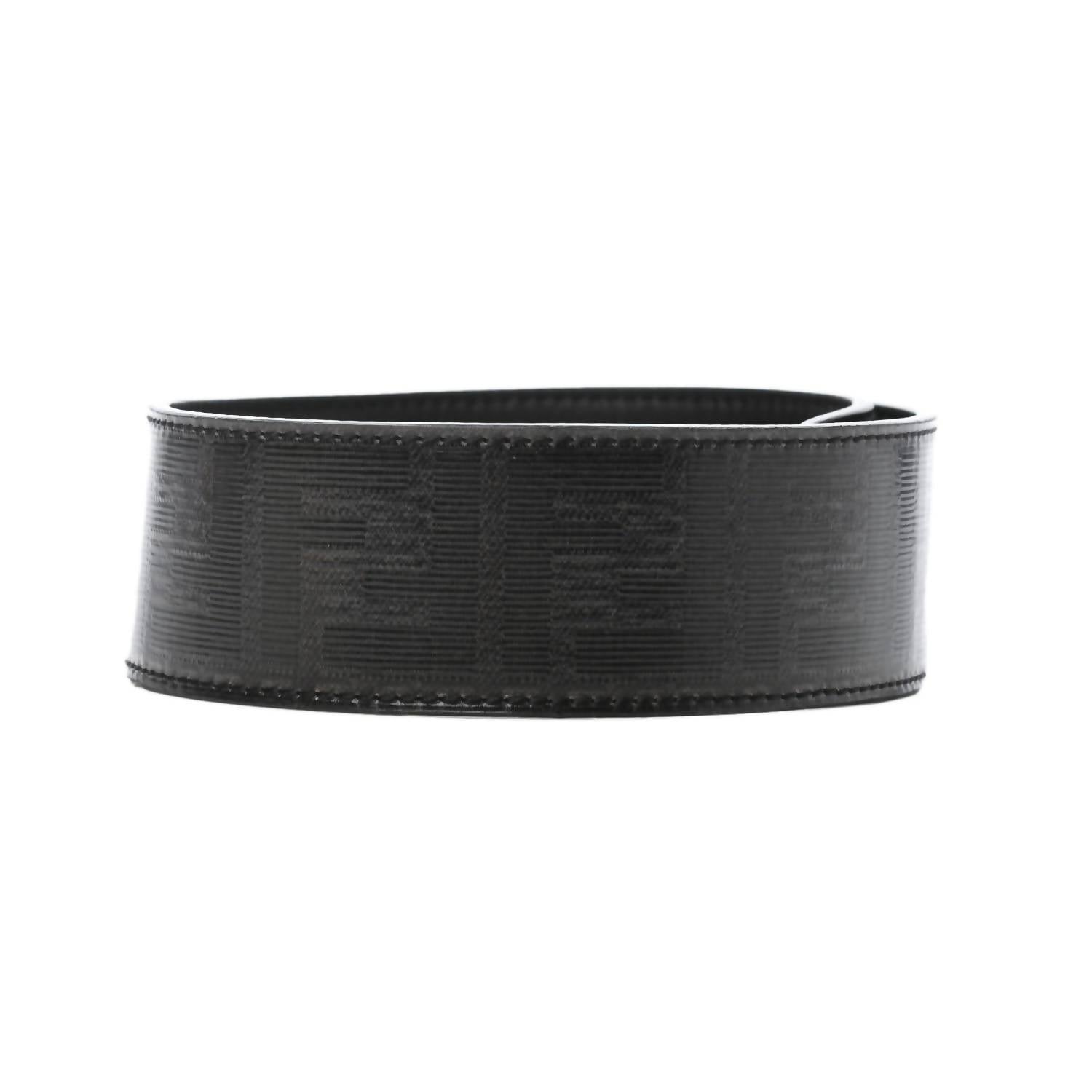 Fendi Women's Glazed Fabric Ff Zucca Shoulder Strap in black - women's item - alternate view