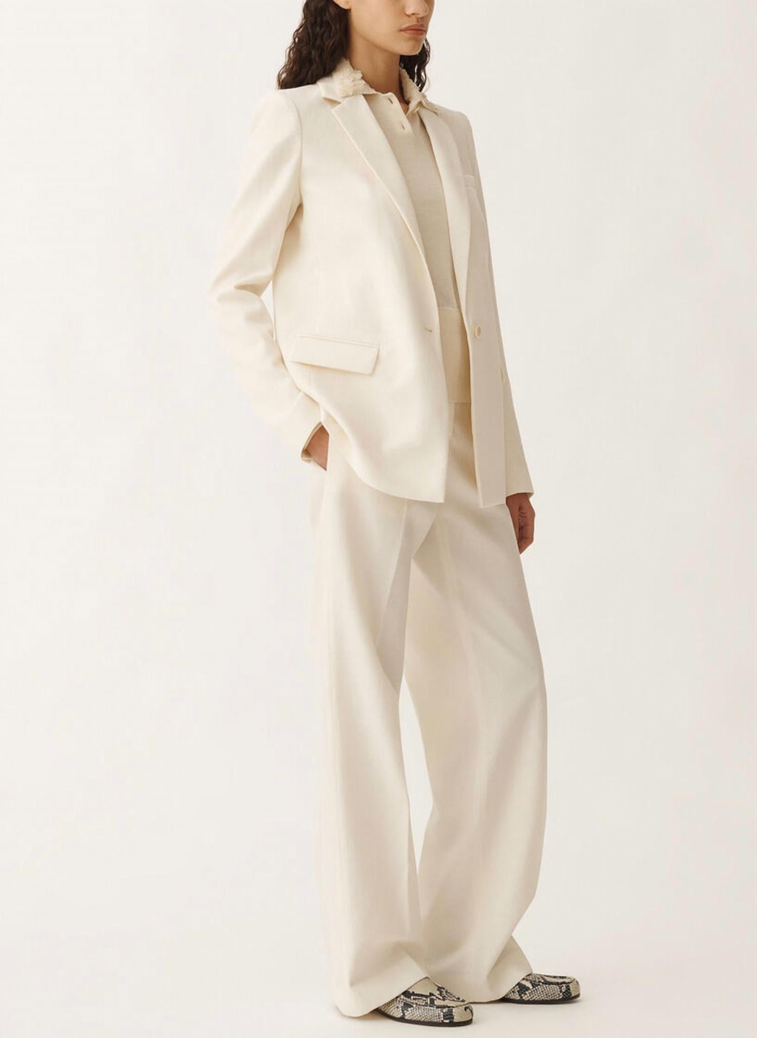 Fabiana Filippi - Cotton Blend Long Sleeve Polo with Sequin Collar
