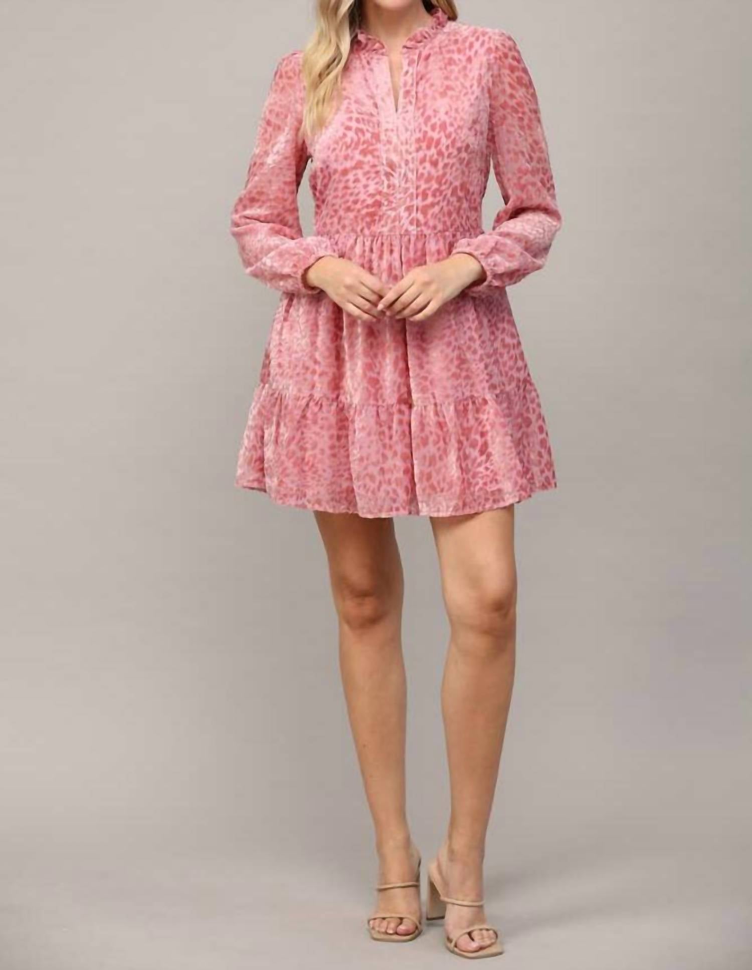 Fate - Cleo Burnout Leopard Dress