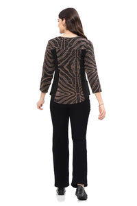 Parsley & Sage - Leta V-neck Button Top