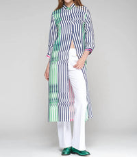 Vilagallo Raya Marino Dress in verde rosa - women's dress