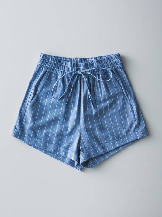 Trend:Notes - Women's Striped Linen Short