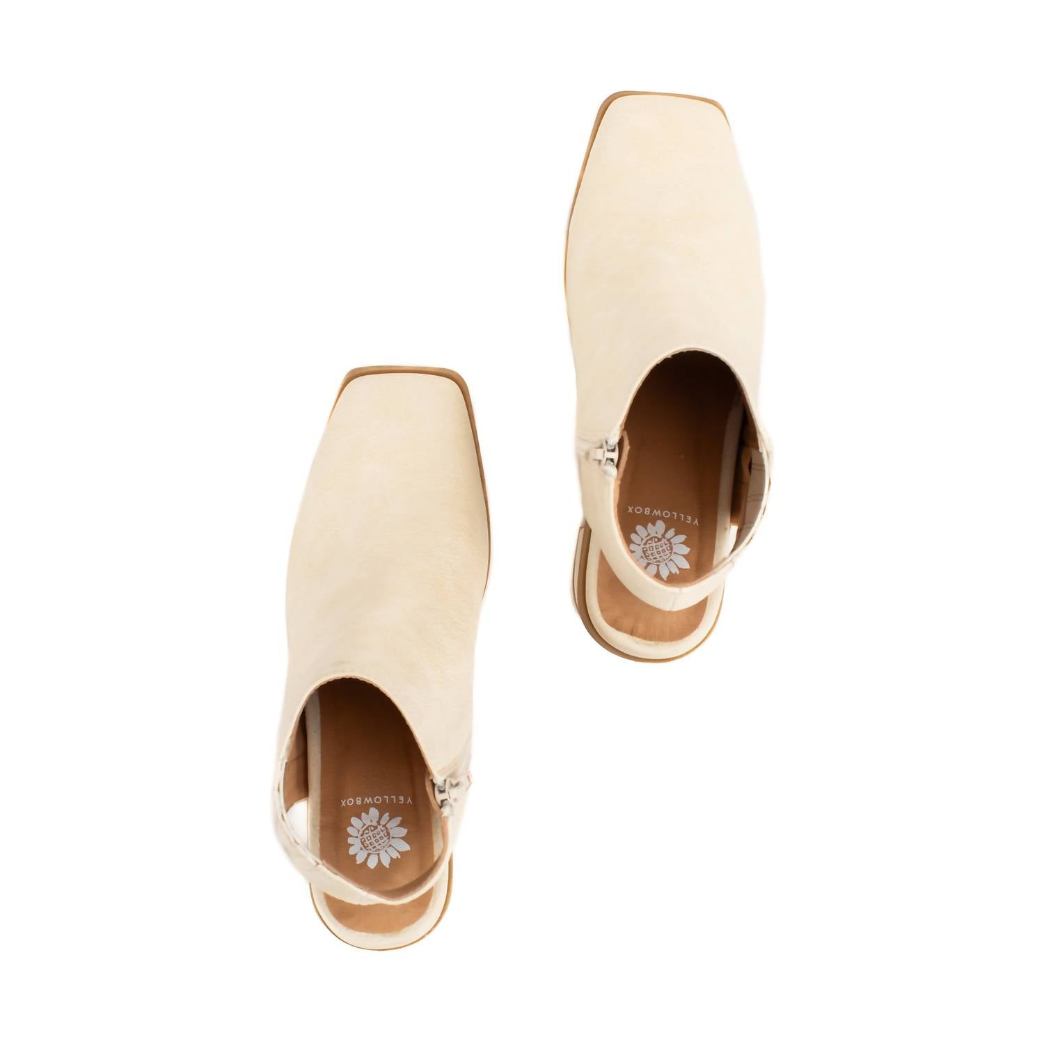 YELLOWBOX Women's Millar Heeled Bootie in bone - women's shoe - alternate view