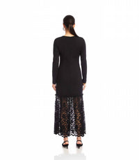 Karen Kane - Lylah Contrast Lace V-neck Dress
