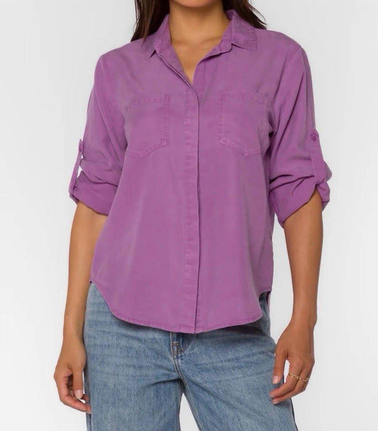 Velvet Heart - Riley Split Back Button Top