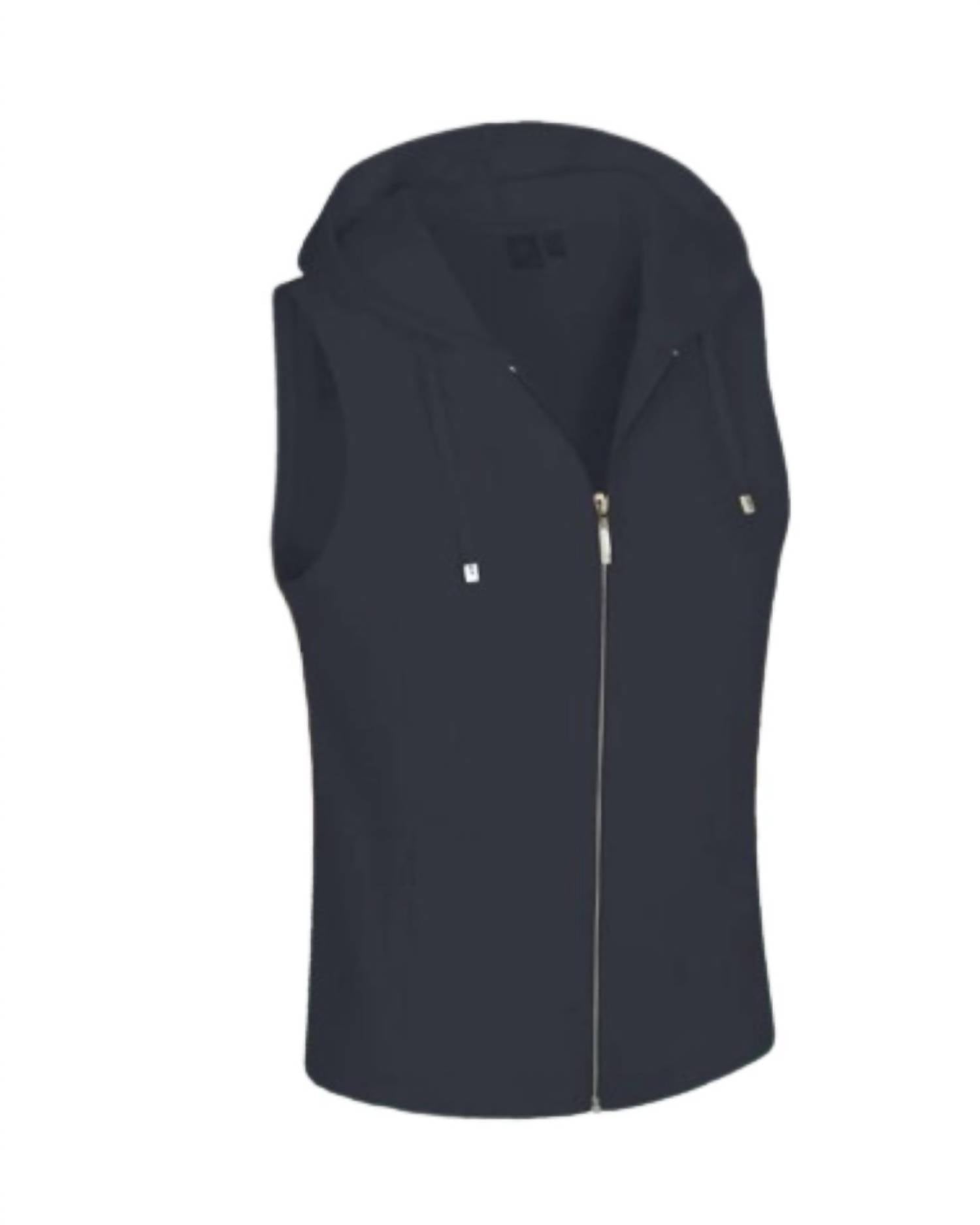 NUSPORT Women's Malibu Hoodie Vest in indigo - women's jacket