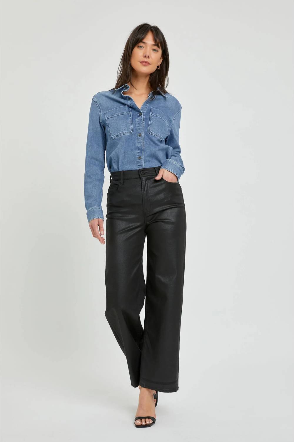Hidden - Logan Coated Dad Jeans