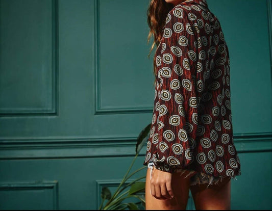 Bucketlist - Drea Geometric Print Blouse