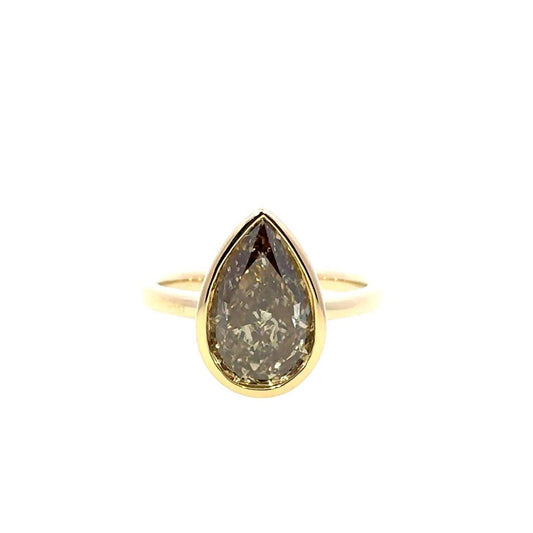 Aamiaa - Women's Pear Shape Lab Grown Diamond Ring