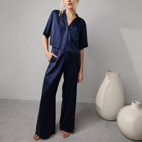 Lunya Women's Cami Pant Set in deep blue - women's pants
