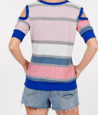 Shop Basic - Cold Shoulder Half Sleeve